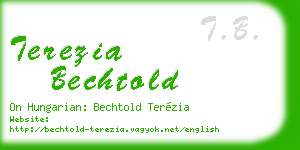 terezia bechtold business card